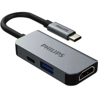 Cổng chuyển Philips USB-C Hub 3in1 SWV6113G/59