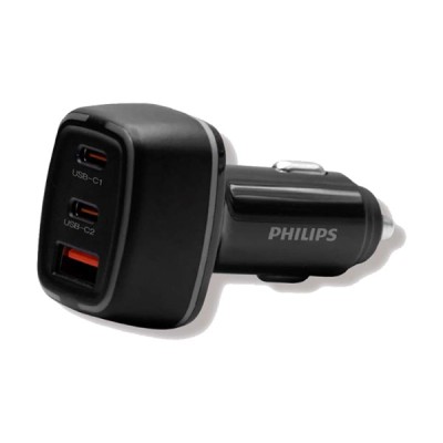 Đầu sạc xe hơi Philip USB/USB-C sạc nhanh 3 cổng