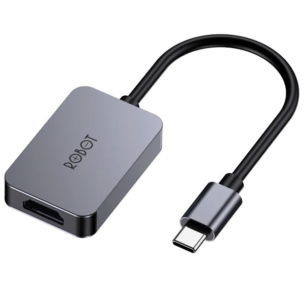 Cổng chuyển Robot USB-C to HDMI Adapter Hub HT100 Gray (No.992961)