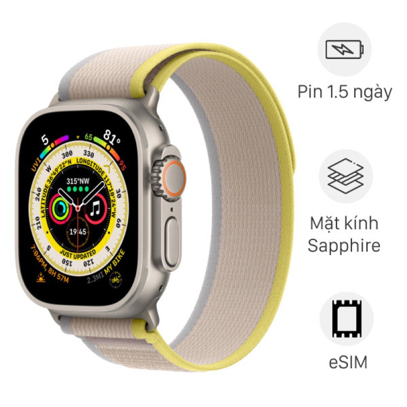 Apple Watch Ultra LTE 49mm dây Trail