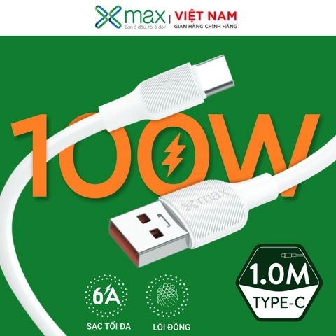 Cáp sạc nhanh USB to Type-C Xmax XXC02 White (KG) (No.994549)