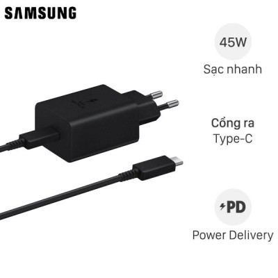 Bộ sạc nhanh 45W USB-C to Type-C Chính hãng Samsung EP-T4510
